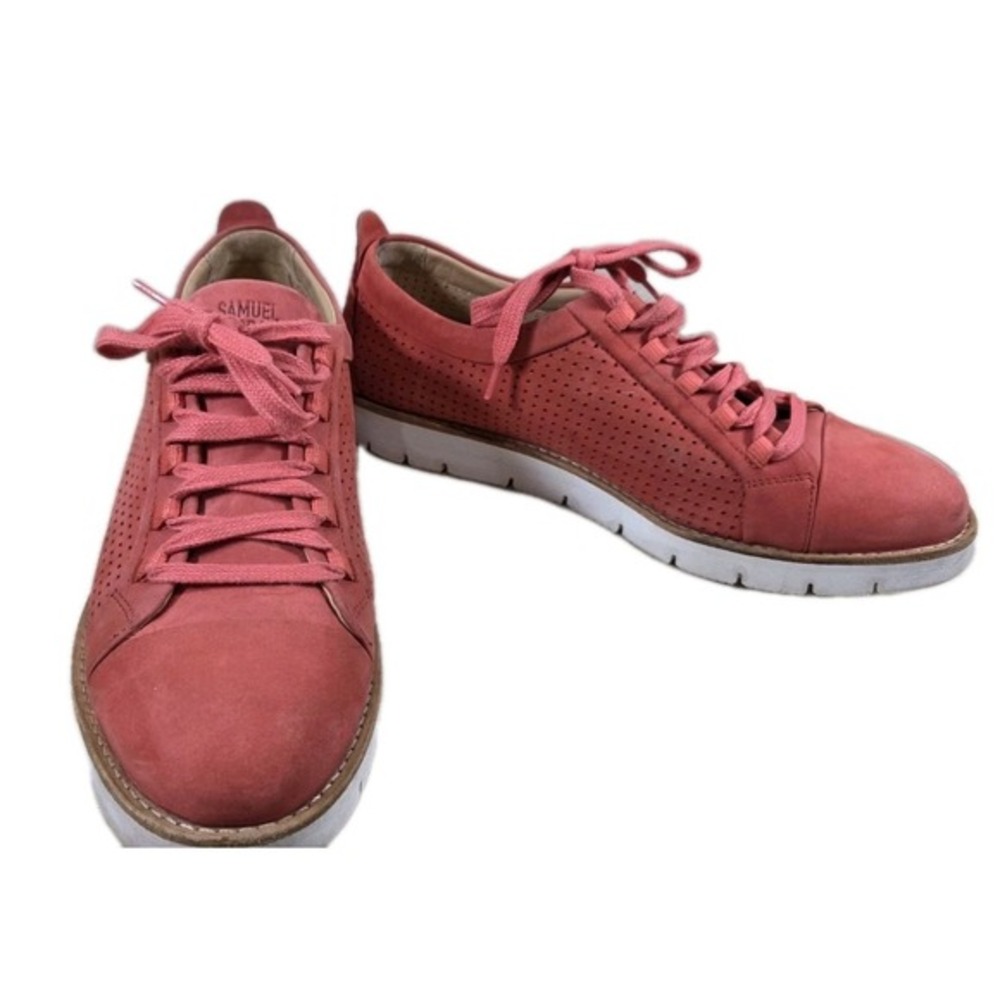 Samuel Hubbard Wanderer Coral Leather Sneakers Made in Portugal Comfort Lace Up